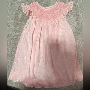 Pink/Pearl Smocked Dress